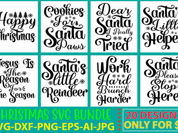 Christmas svg bundle t shirt vector file