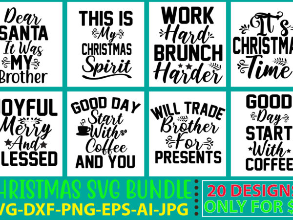 Christmas svg bundle t shirt vector file