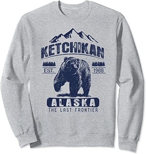 Vintage Bear Ketchikan Alaska Shirt - Ketchikan AK Sweatshirt - Buy t ...