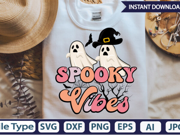 Spooky vibes sublimation design