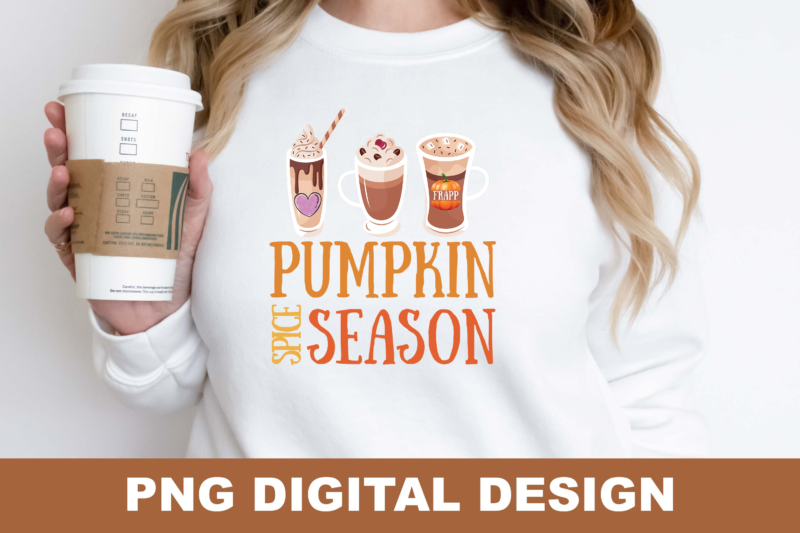 Fall Pumpkin Spice Season PNG Sublimation Design