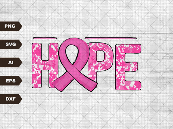 Hope png | sublimation design | breast cancer awareness | cancer awareness shirt | pink ribbon | leopard print | breast cancer sublimation