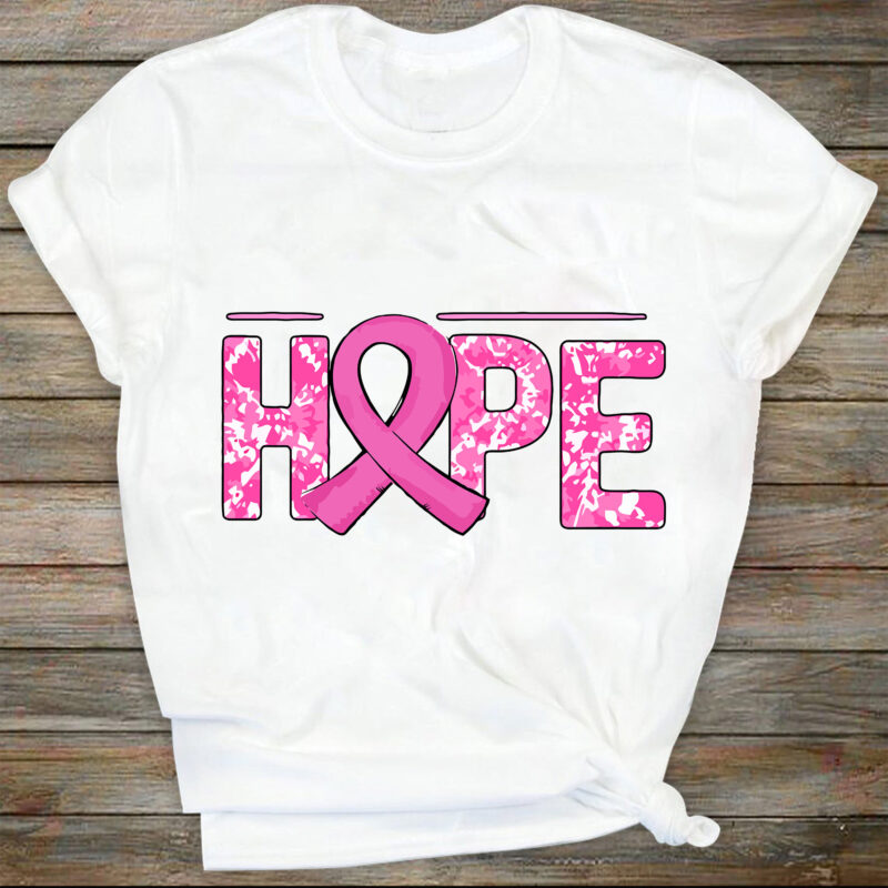 Hope PNG | Sublimation design | Breast cancer awareness | Cancer awareness shirt | Pink ribbon | Leopard print | Breast cancer sublimation