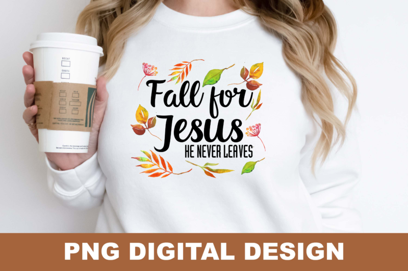 Love Fall Christian PNG Sublimation Design