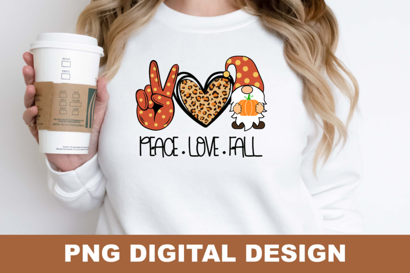 Love Fall Christian PNG Sublimation Design