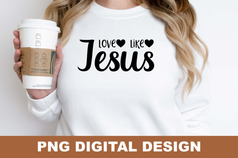 Christian Jesus Pray PNG Sublimation Design