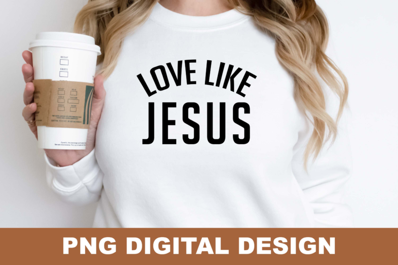 Christian Jesus Pray PNG Sublimation Design