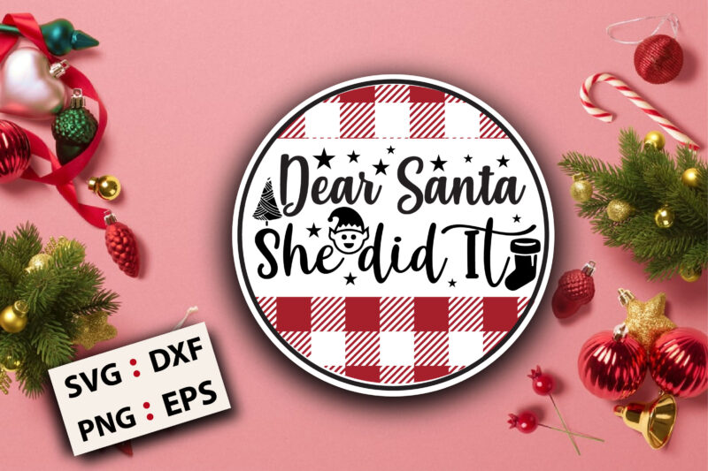 Christmas Round SVG Designs bundle