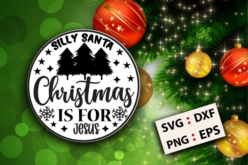 Christmas Round SVG Designs bundle