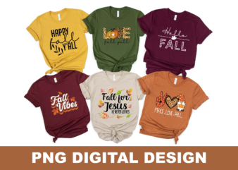 Love Fall Christian PNG Sublimation Design