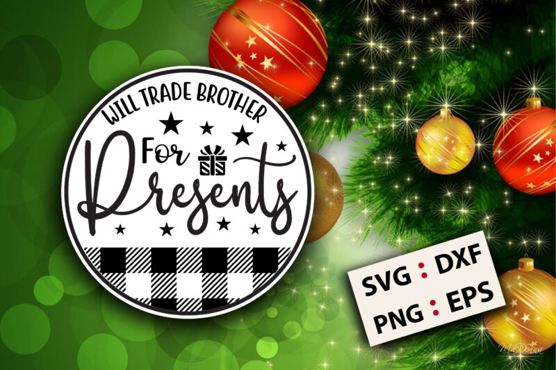 Christmas Round SVG Designs bundle