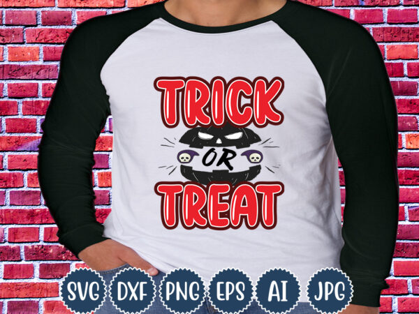 Halloween t-shirt design, trick or treat, matching family halloween outfits, girl’s boy’s halloween shirt,