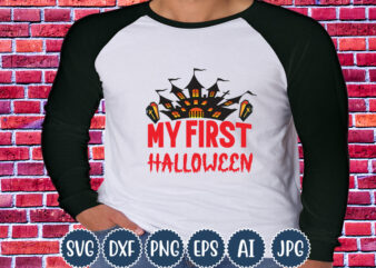 Halloween T-shirt Design, My First Halloween, Matching Family Halloween Outfits, Girl’s Boy’s Halloween Shirt,
