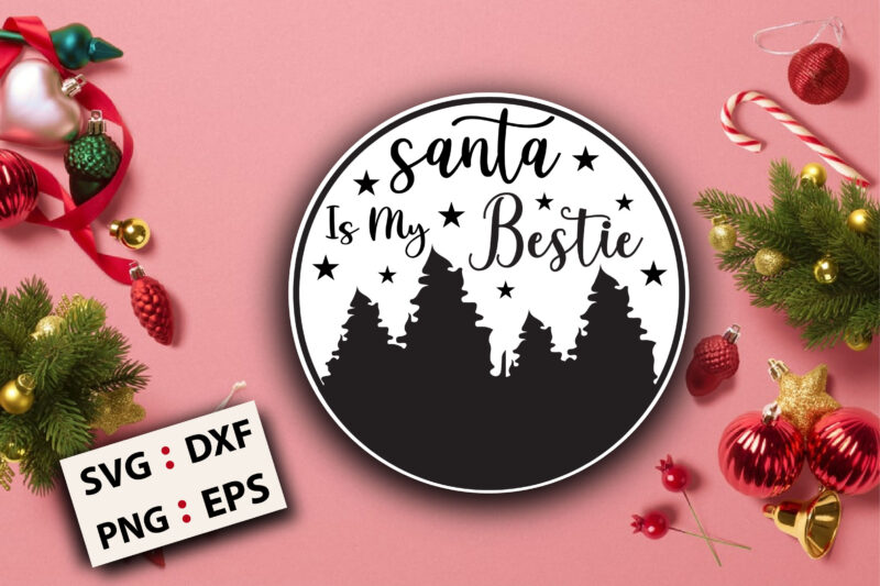 Christmas Round SVG Designs bundle