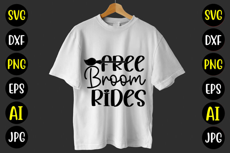 Free Broom Rides SVG Cut File