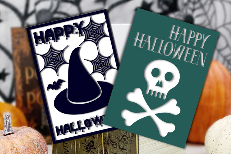 Happy Halloween Card Svg Bundle