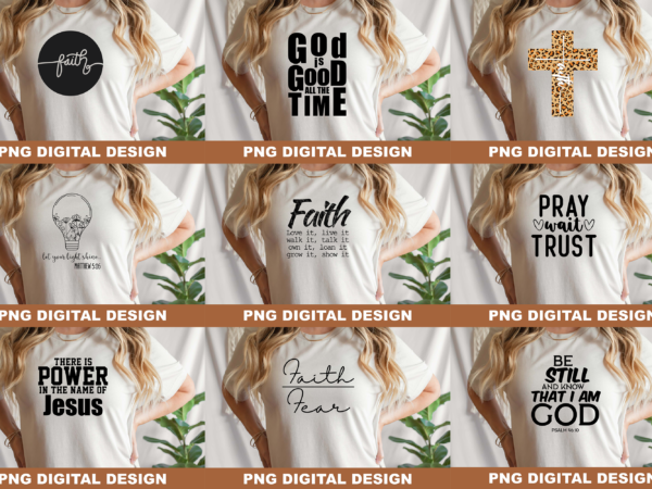 Christian faith pray png sublimation design