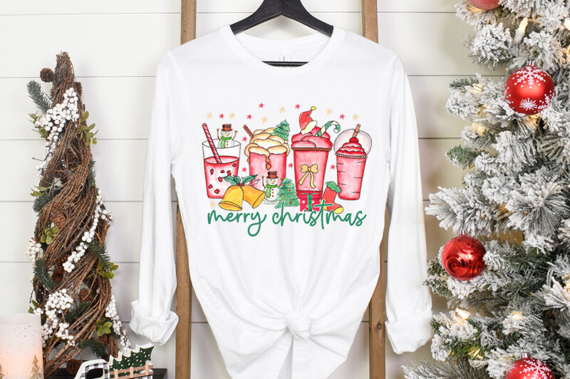 Merry Christmas Coffee Sublimation