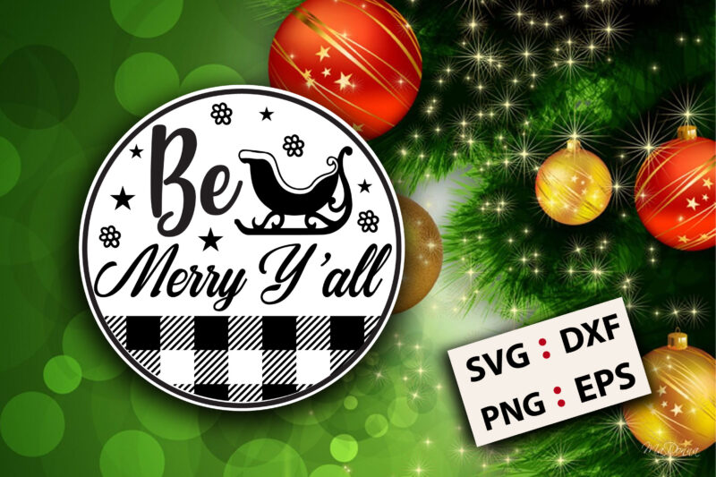 Christmas Round SVG Designs bundle