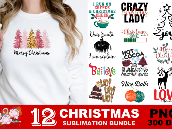 Love christmas believe joy png sublimation design