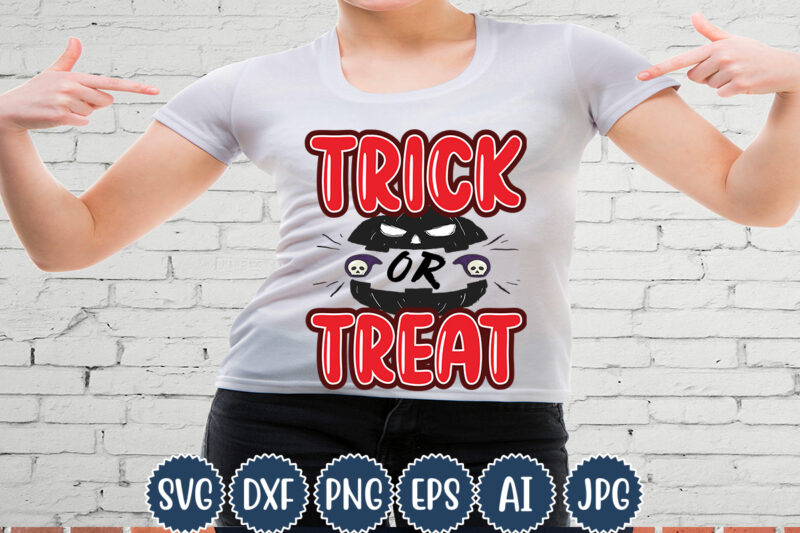 Halloween T-shirt Design, Trick Or Treat, Matching Family Halloween Outfits, Girl’s Boy’s Halloween Shirt,