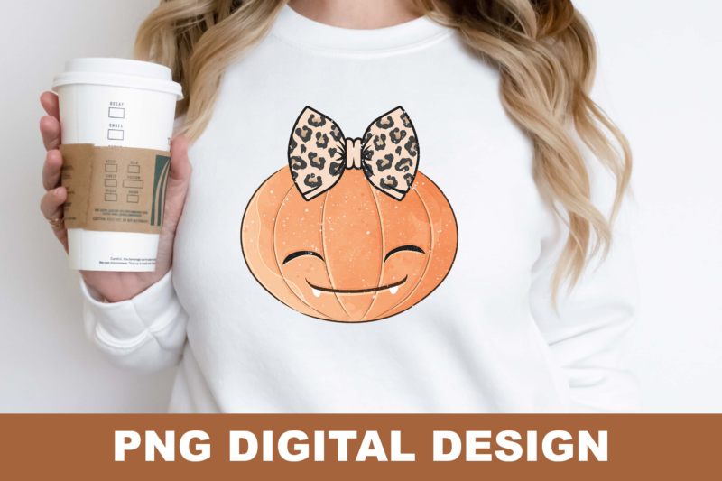 Thankful Fall Pumpkin PNG Sublimation Design