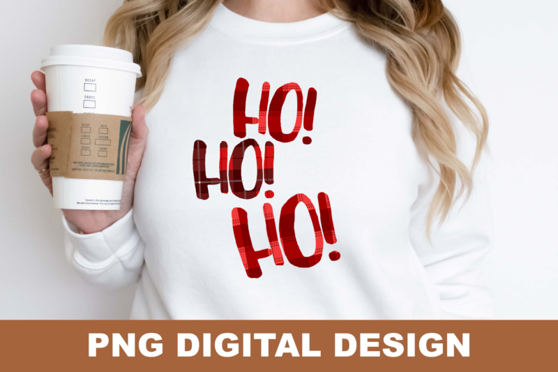 Love Christmas Santa Ho Ho Ho PNG Sublimation Design