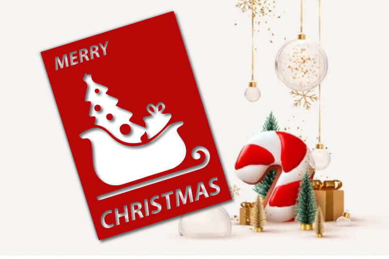 Merry Christmas Card SVG Bundle