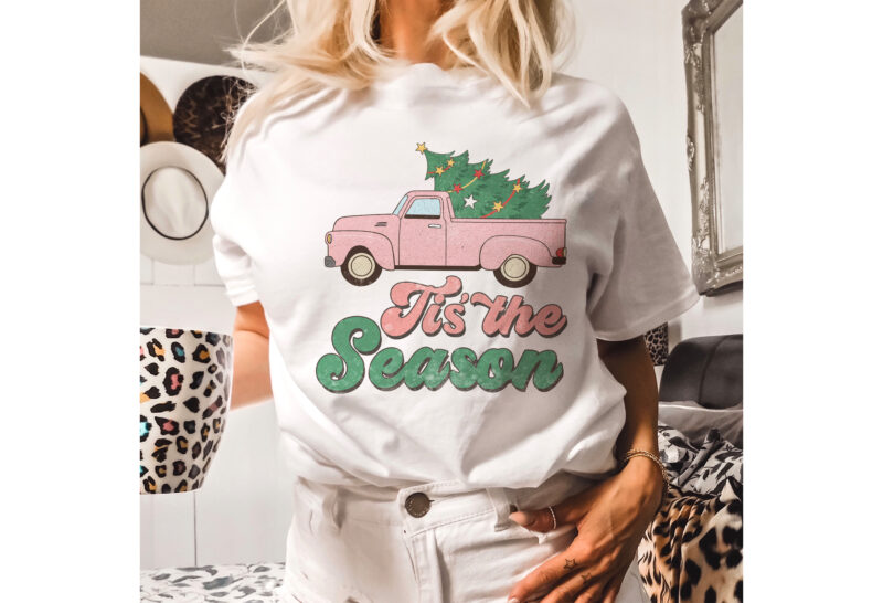 Retro Christmas Tshirt Design Bundle