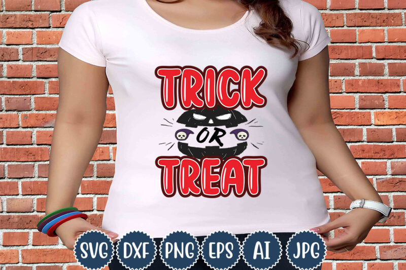 Halloween T-shirt Design, Trick Or Treat, Matching Family Halloween Outfits, Girl’s Boy’s Halloween Shirt,