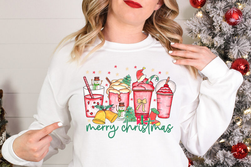 Merry Christmas Coffee Sublimation