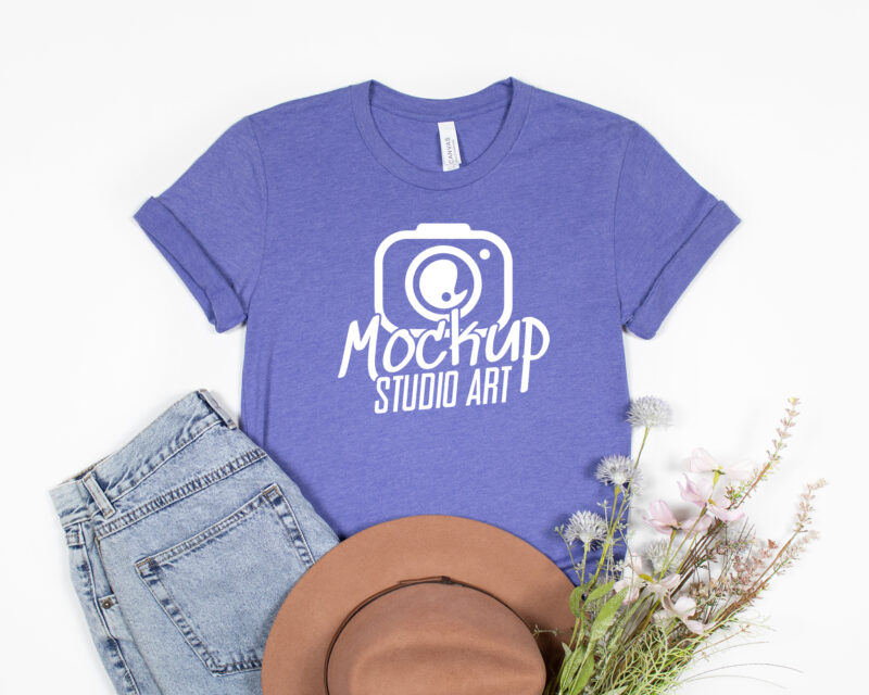 Bella Canvas 3001, T-shirt Mockups, Flat Lay Mockup, 90 Mockups