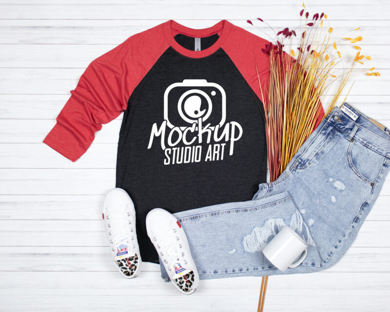 Next Level 6051, Raglan Mockups, Flat Lay Mockup, 20 Mockups