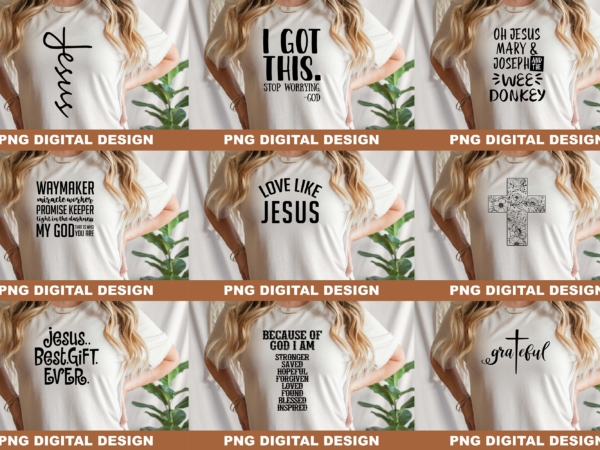 Christian jesus grateful png sublimation design