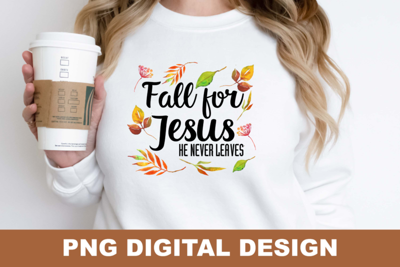 Christian Jesus Fall PNG Sublimation Design