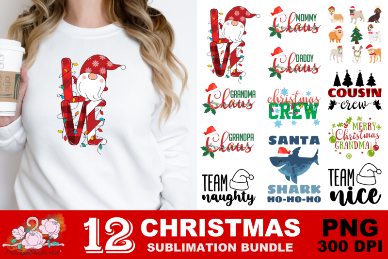 Christmas Family Matching PNG Sublimation Design