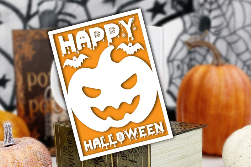 Happy Halloween Card Svg Bundle