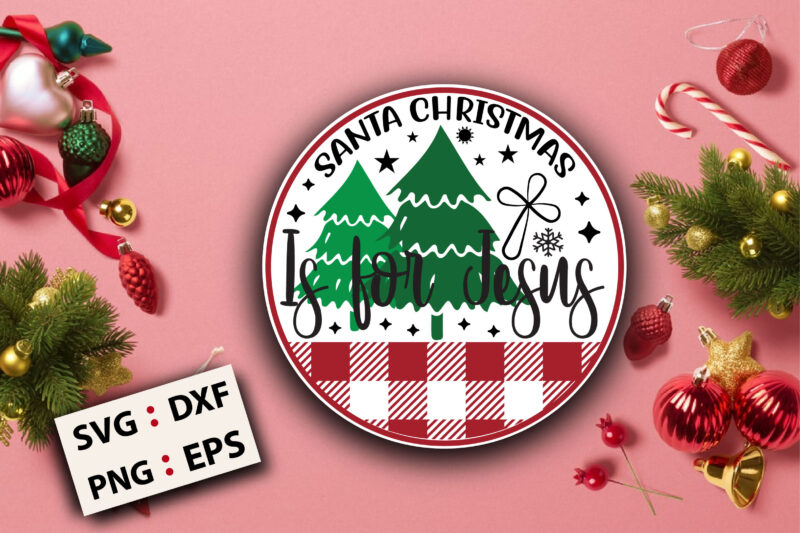 Christmas Round SVG Designs bundle