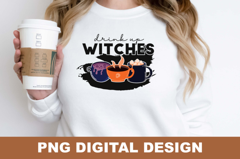 Halloween Witch Skeleton PNG Sublimation Design