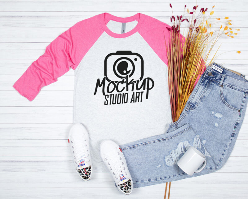 Next Level 6051, Raglan Mockups, Flat Lay Mockup, 20 Mockups