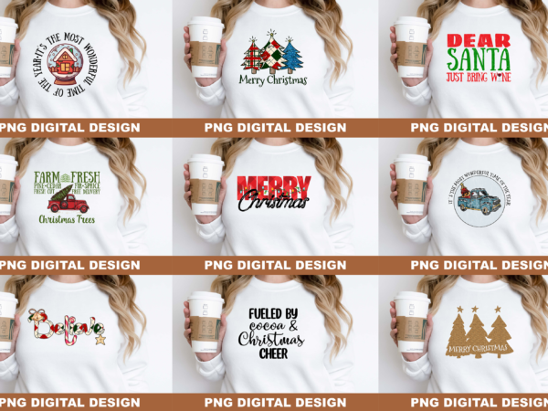 Christmas lights believe png sublimation design