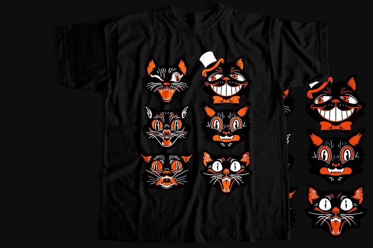 50 Best Selling Halloween T-Shirt Design Bundle For Commercial Use