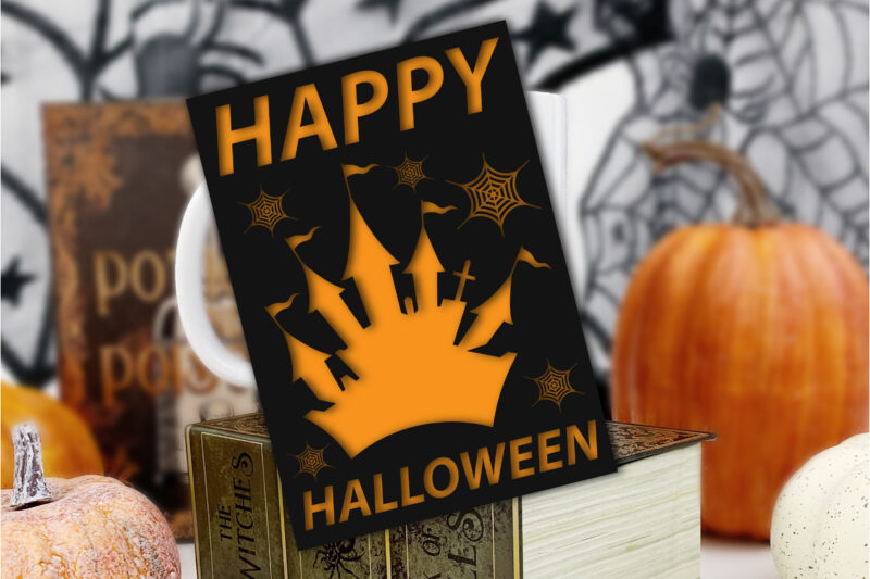 Happy Halloween Card Svg Bundle