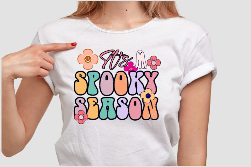 Happy Halloween t-shirt design template easy to print all-purpose for man, women, and children