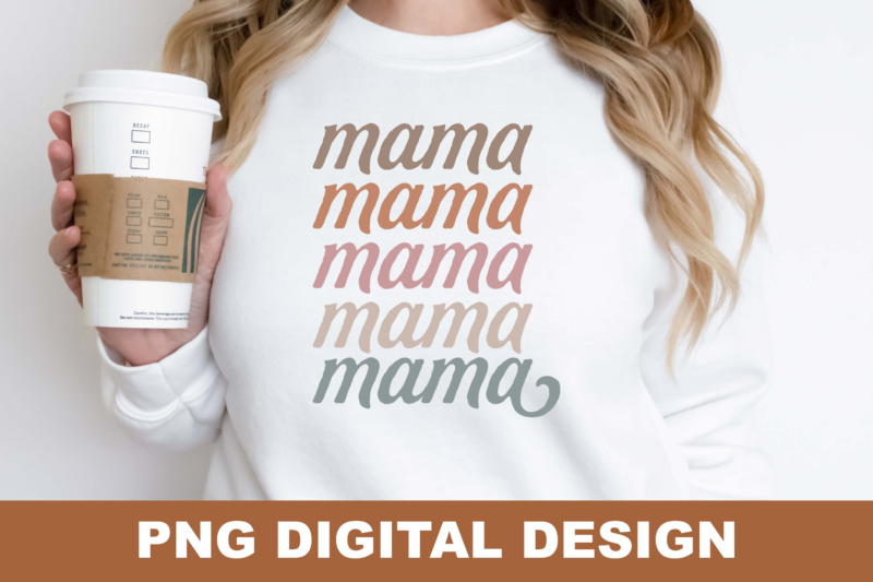 Happy Mama Mom Life PNG Sublimation Design