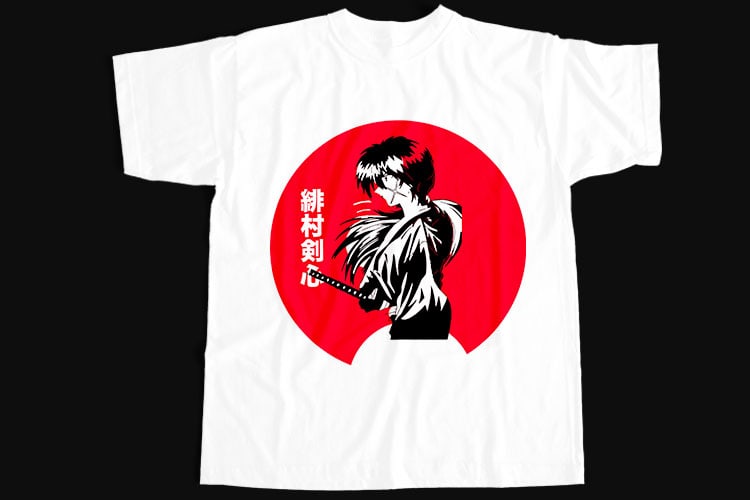 10 Best Selling Samurai T-Shirt Design Bundle For Commercial Use