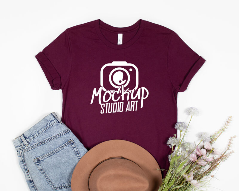 Bella Canvas 3001, T-shirt Mockups, Flat Lay Mockup, 90 Mockups