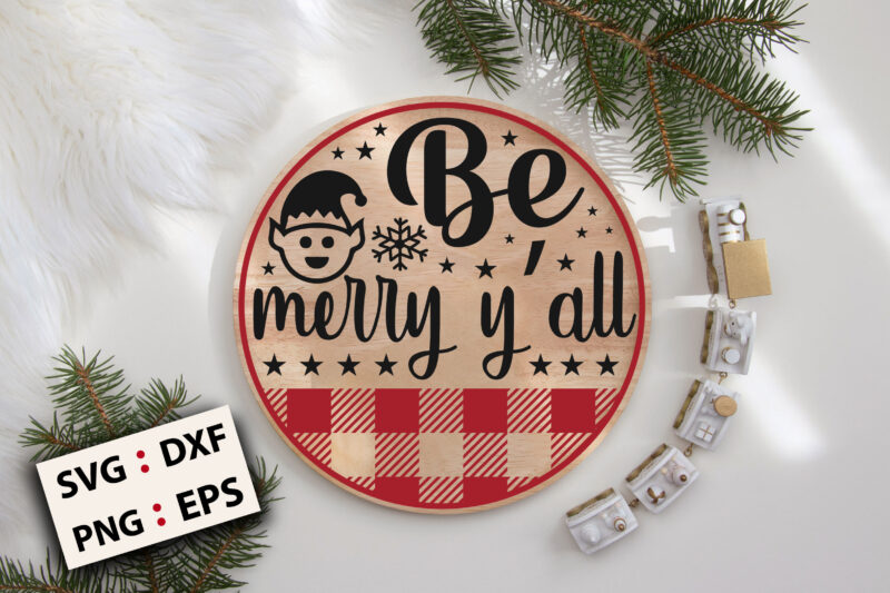 Christmas Round Svg Design Bundle