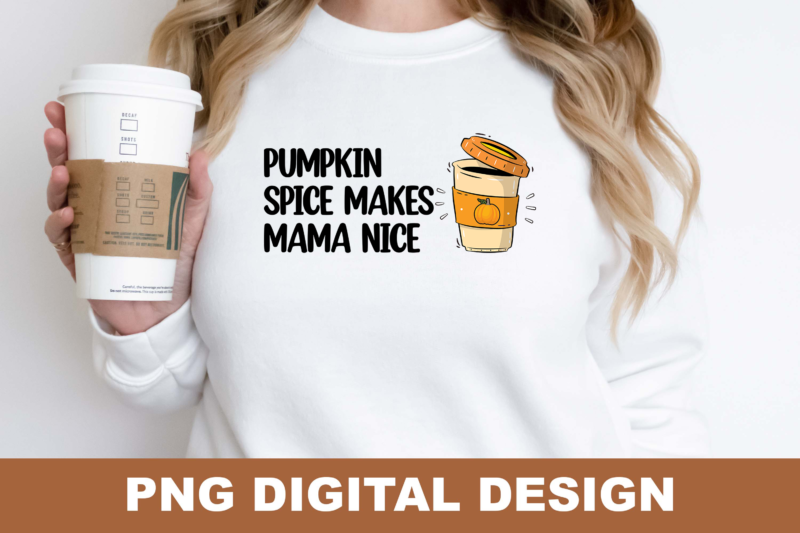 Fall Pumpkin Spice Season PNG Sublimation Design