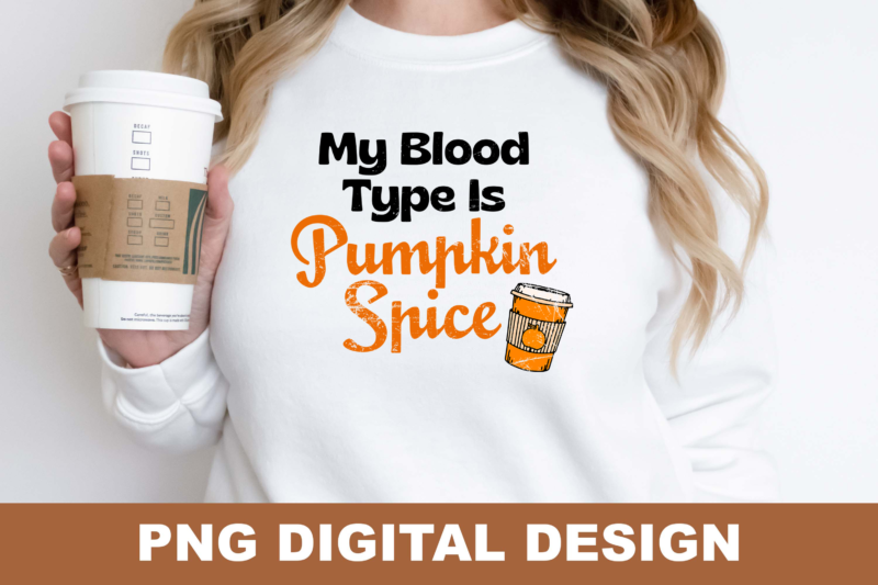 Fall Pumpkin Spice Season PNG Sublimation Design